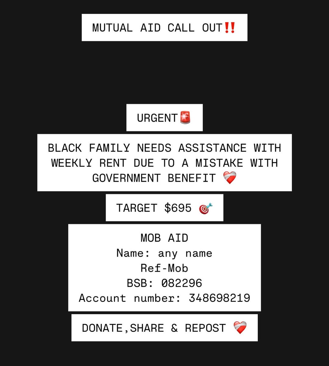 Mob Aid: Mutual Aid Call Out