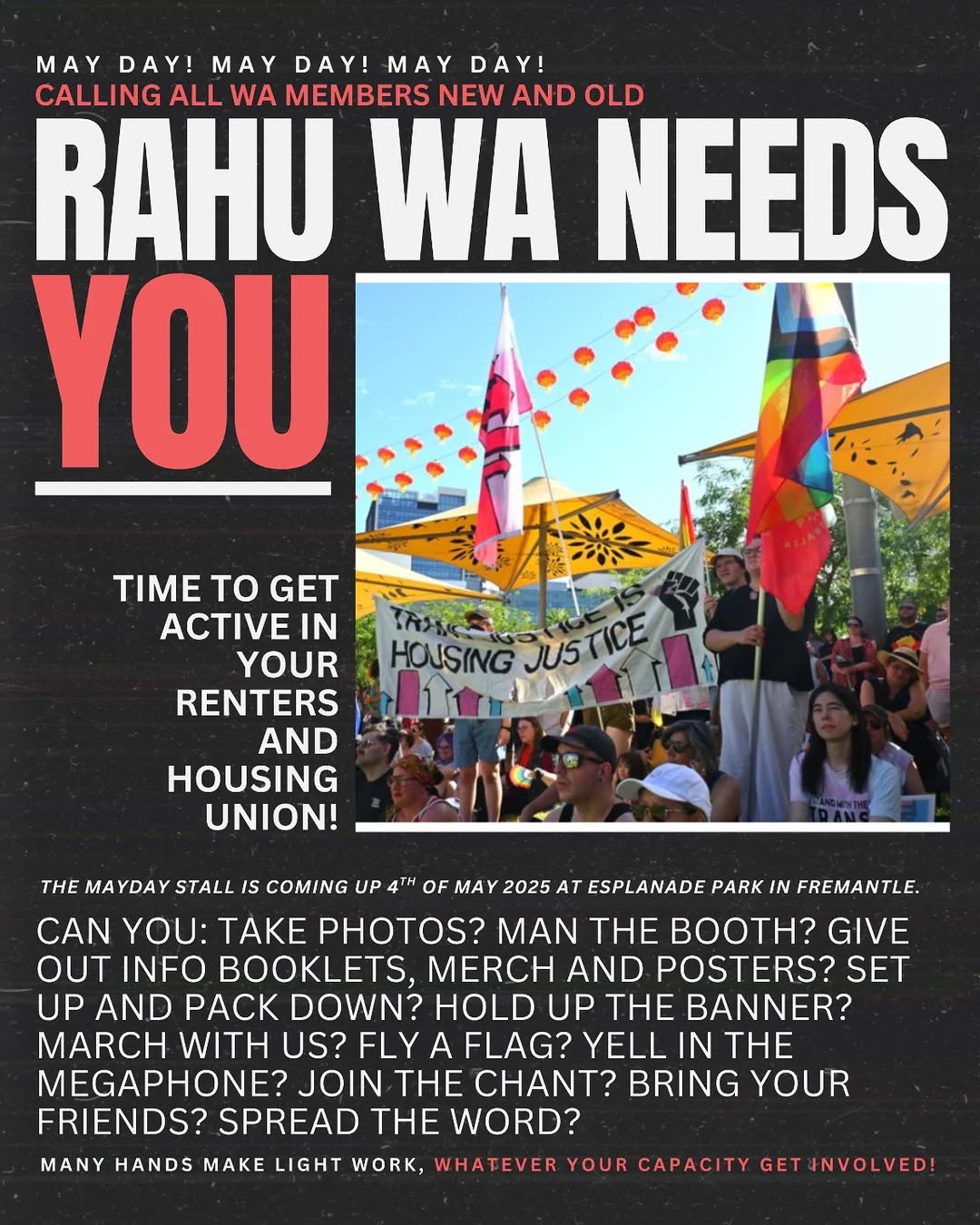 MAY DAY! RAHU NEEDS YOU