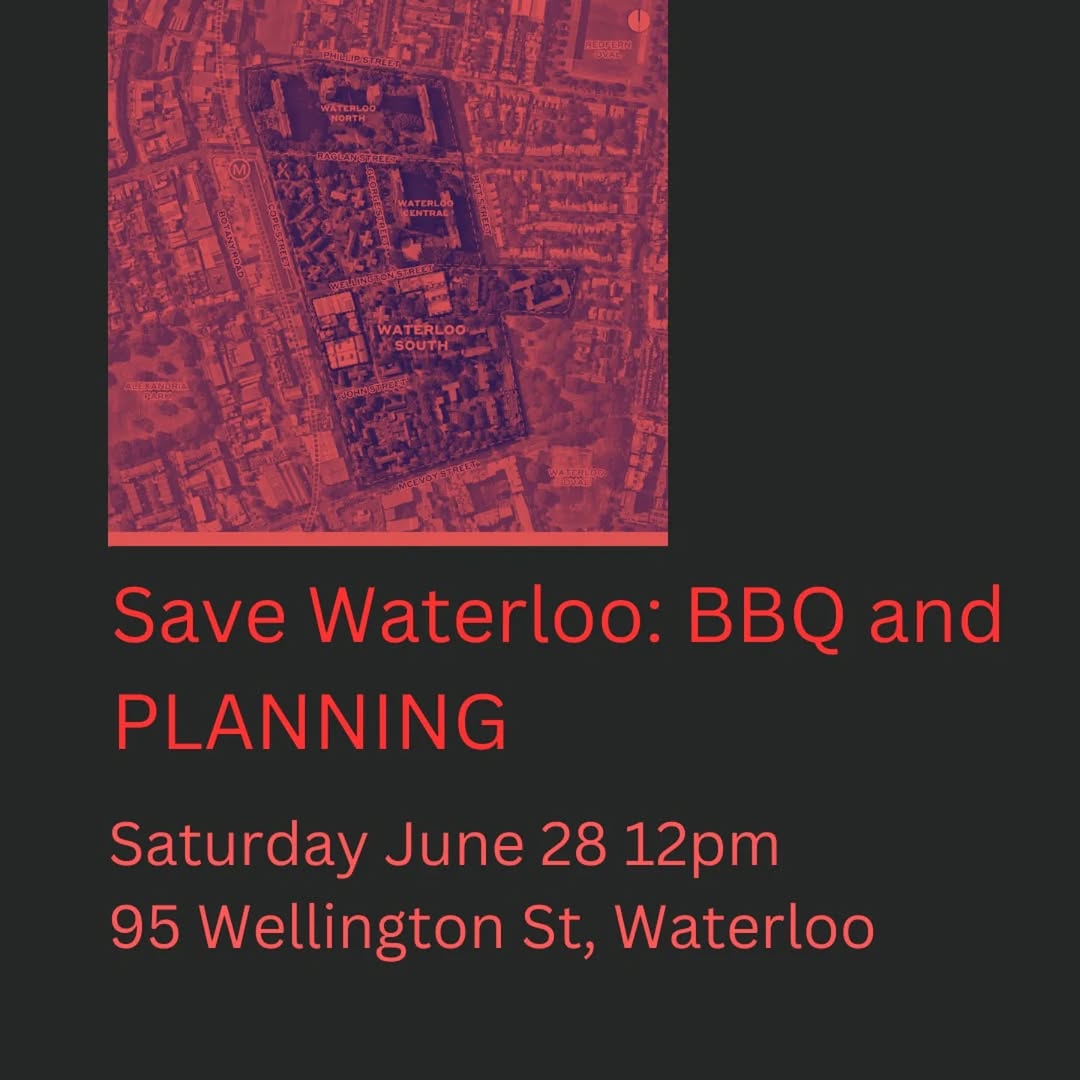 Save Waterloo: BBQ and PLANNING