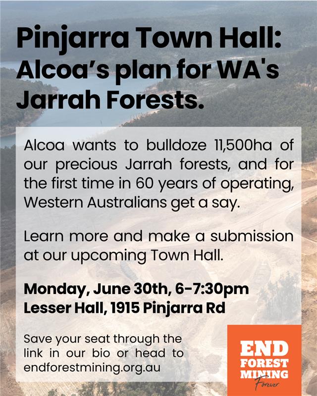 Town Hall Series: Alcoa’s Plan For WA’s Jarrah Forests