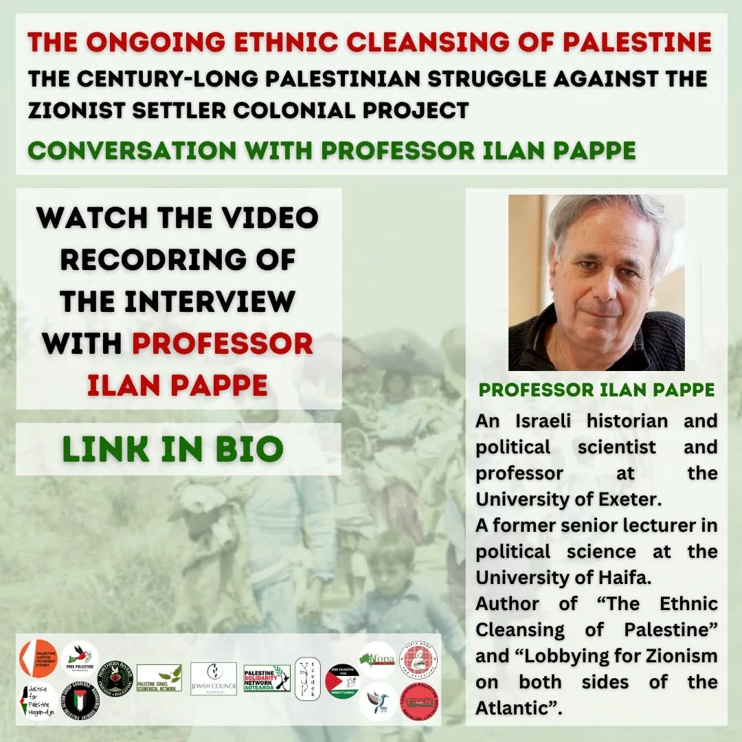 Conversation with Professor Ilan Pappe