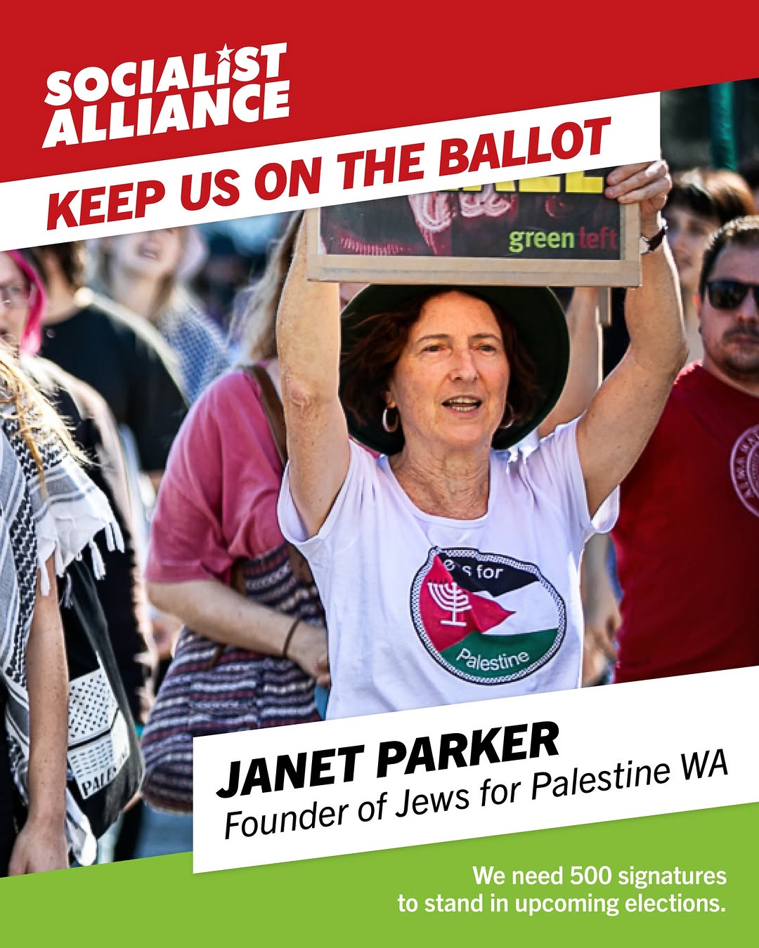 HELP KEEP SOCIALIST ALLIANCE WA ON THE BALLOT