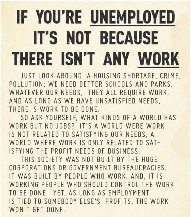 IF YOU’RE UNEMPLOYED, IT’S NOT BECAUSE THERE ISN’T ANY WORK