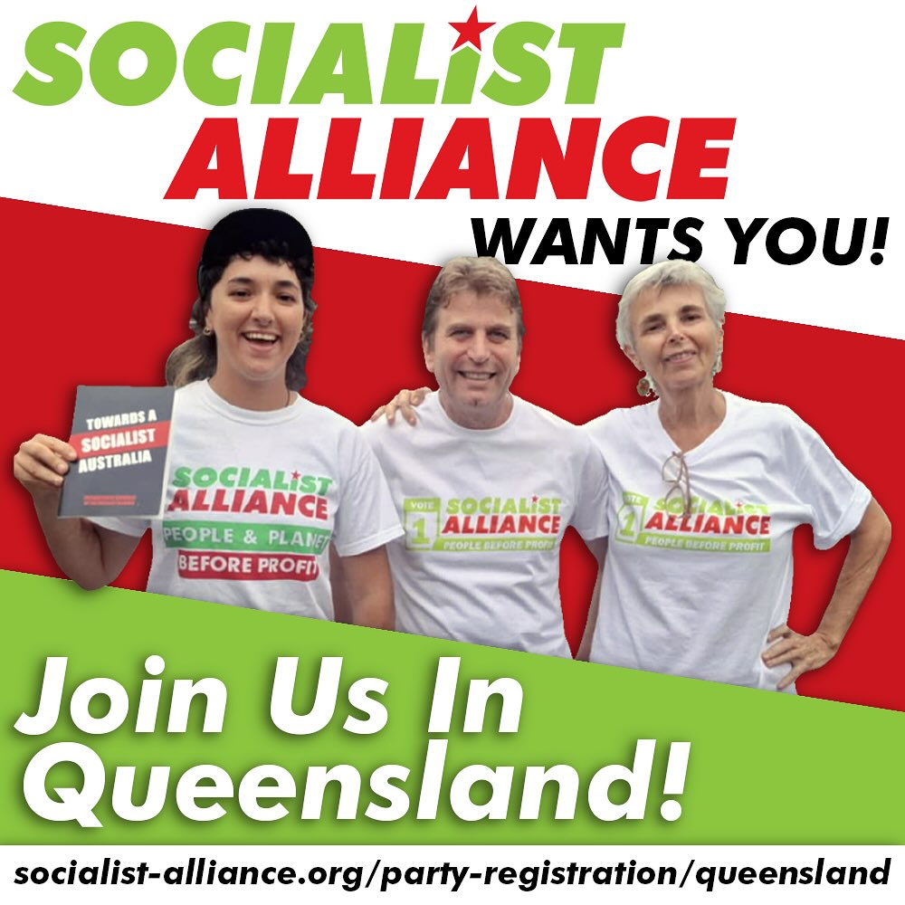 Join Socialist Alliance QLD Today!