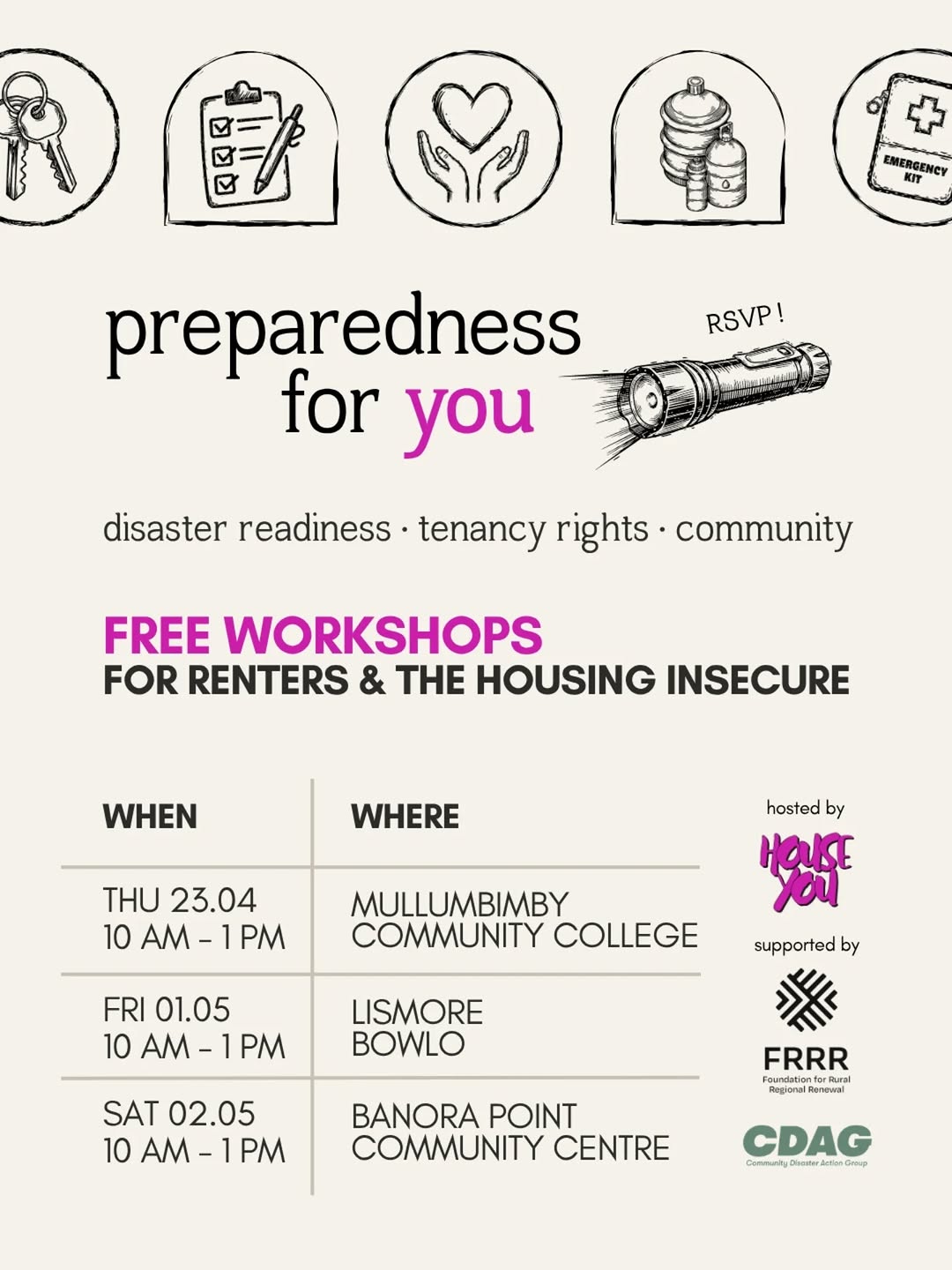 WORKSHOP: DISASTER READINESS