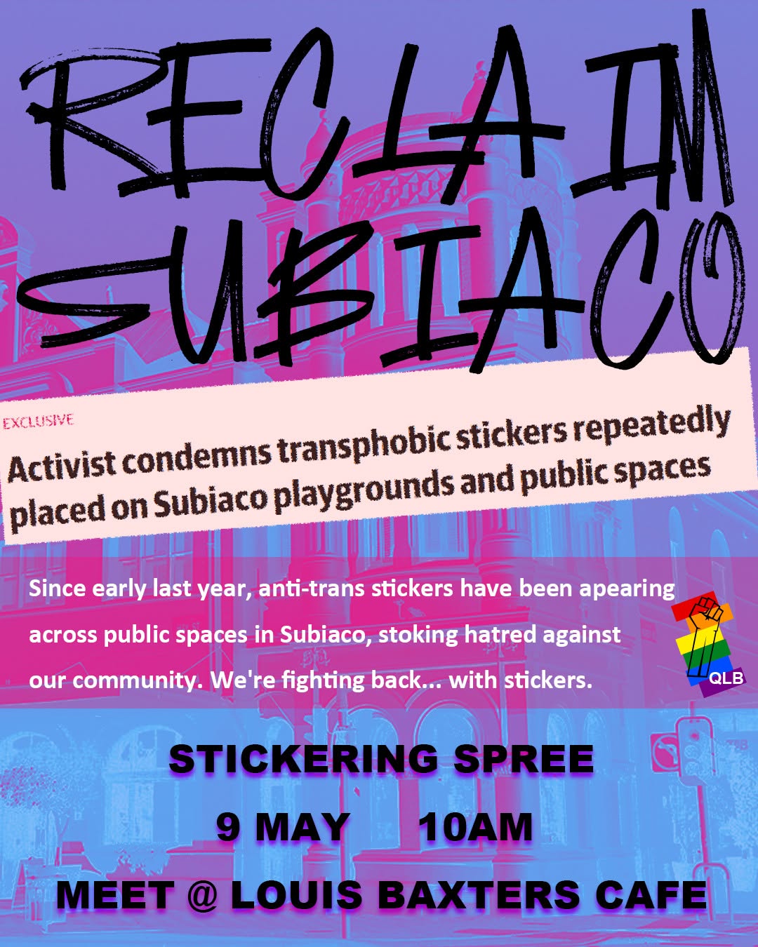 RECLAIM SUBIACO: STICKERING SPREE